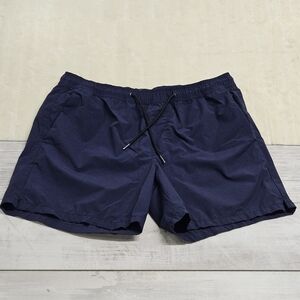 Nordstrom Pull On Slim Fit Shorts 6.5" Inseam Mens Size Large Navy Drawstring